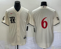 Nike Texas Rangers #6 Josh Jung Cream 2023 City Game Authentic Stitched MLB Jersey