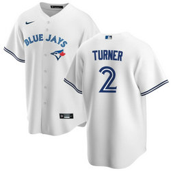 Nike Toronto Blue Jays #2 Justin Turner White Game Authentic Stitched MLB Jersey