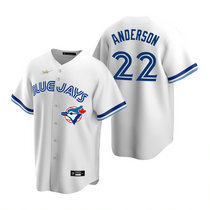 Nike Toronto Blue Jays #22 Chase Anderson White Cooperstown Collection Game Authentic Stitched MLB Jersey