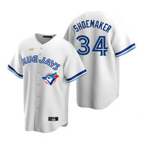Nike Toronto Blue Jays #34 Matt Shoemaker White Cooperstown Collection Game Authentic Stitched MLB Jersey