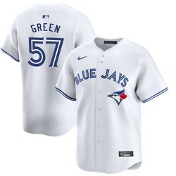 Nike Toronto Blue Jays #57 Chad Green White Game Authentic Stitched MLB Jersey