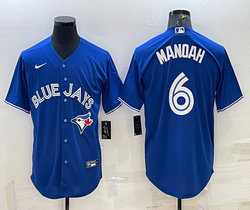 Nike Toronto Blue Jays #6 Austin Martin Blue Game Authentic Stitched MLB Jersey