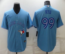 Nike Toronto Blue Jays #99 Hyun-Jin Ryu Light Blue Game Authentic Stitched MLB Jersey