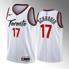 Nike Toronto Raptors #17 Dennis Schroder White 2024 Stitched NBA Jersey
