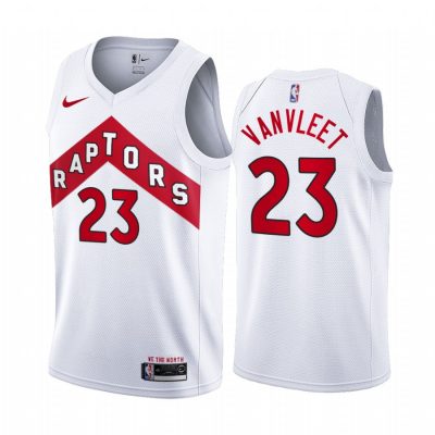 Nike Toronto Raptors #23 Fred VanVleet White Authentic Stitched NBA Jersey