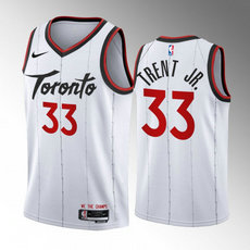 Nike Toronto Raptors #33 Gary Trent Jr White 2024 Stitched NBA Jersey