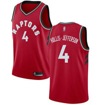 Nike Toronto Raptors #4 Rondae Hollis-Jefferson Red Game Authentic Stitched NBA Jersey