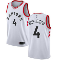 Nike Toronto Raptors #4 Rondae Hollis-Jefferson White Game Authentic Stitched NBA Jersey
