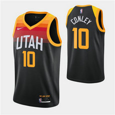 Nike Utah Jazz #10 Mike Conley 2020-21 City With Advertising Authentic Stitched NBA jersey