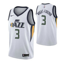 Nike Utah Jazz #3 Justin Wright-Foreman White Game Authentic Stitched NBA Jersey