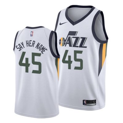 Nike Utah Jazz #45 Donovan Mitchell White Authentic Stitched NBA Jersey