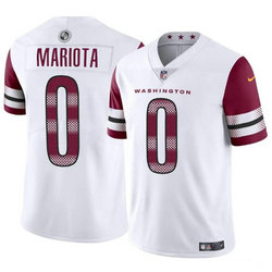 Nike Washington Commanders #0 Marcus Mariota White Vapor Untouchable Authentic Stitched NFL Jersey