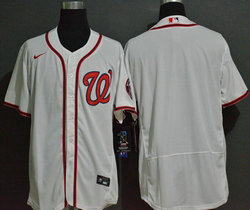 Nike Washington Nationals Blank White Flexbase Authentic Stitched MLB Jersey
