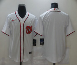 Nike Washington Nationals Blank White Game Authentic Stitched MLB Jersey