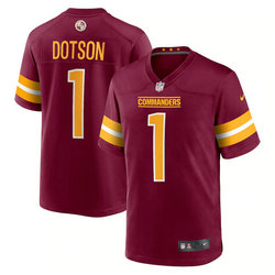 Nike Washington Redskins #1 Jahan Dotson red The commander Vapor Untouchable Authentic Stitched NFL Jerseys