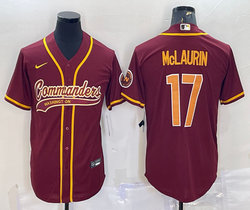 Nike Washington Redskins #17 Terry McLaurin Red Joint Authentic Stitched baseball jersey