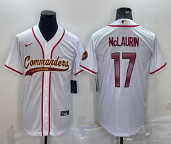 Nike Washington Redskins #17 Terry McLaurin White Joint Authentic Stitched baseball jersey