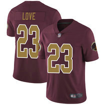 Nike Washington Redskins #23 Bryce Love Gold Number Red Vapor Untouchable Authentic Stitched NFL Jersey