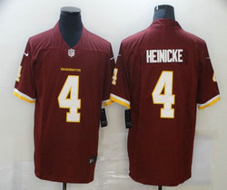Nike Washington Redskins #4 Taylor Heinicke Burgundy Red Vapor Untouchable Authentic Stitched NFL Jersey