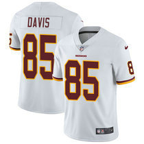 Nike Washington Redskins #85 Vernon Davis White Vapor Untouchable Limited Authentic Stitched NFL Jersey