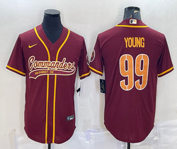 Nike Washington Redskins #99 Chase Young Red Joint Authentic Stitched baseball jersey