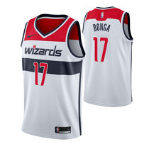 Nike Washington Wizards #17 Isaac Bonga White Game Authentic Stitched NBA jersey