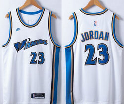 Nike Washington Wizards #23 Michael Jordan Throwback White 22-23 Authentic Stitched NBA Jersey