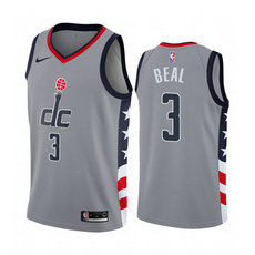 Nike Washington Wizards #3 Bradley Beal 2020-21 City With Advertising Authentic Stitched NBA jersey