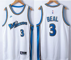 Nike Washington Wizards #3 Bradley Beal Throwback White 22-23 Authentic Stitched NBA Jersey