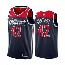 Nike Washington Wizards #42 Davis Bertans Navy Blue Game Authentic Stitched NBA jersey