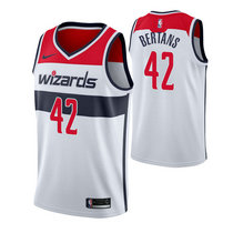 Nike Washington Wizards #42 Davis Bertans White Game Authentic Stitched NBA jersey