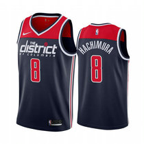Nike Washington Wizards #8 Rui Hachimura Navy Blue Game Authentic Stitched NBA jersey