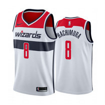Nike Washington Wizards #8 Rui Hachimura White Game Authentic Stitched NBA jersey