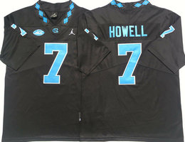 North Carolina Tar Heels #7 Sam Howell Black Vapor Untouchable College Football Jersey
