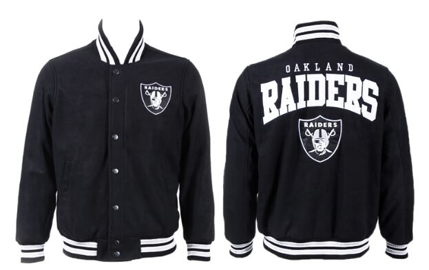 Oakland Raiders Football Stitched NFL Wool Jacket