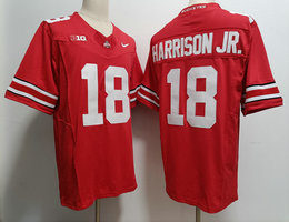Ohio State Buckeyes #18 Marvin Harrison Jr. Red 2023 F.U.S.E Stitched NCAA Jersey