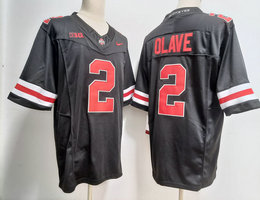 Ohio State Buckeyes #2 Chris Olave Black 2023 F.U.S.E Stitched NCAA Jersey