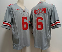 Ohio State Buckeyes #6 Kyle McCord Gray 2023 F.U.S.E.Authentic stitched Football jersey
