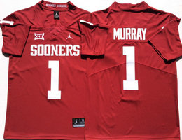 Oklahoma Sooners #1 Kyler Murray Red Vapor Untouchable Stitched NCAA Jerseys