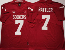 Oklahoma Sooners #7 Spencer Rattler Red Vapor Untouchable Football Jersey