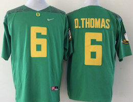 Oregon Ducks #6 De'Anthony Thomas Green Stitched NCAA Jersey