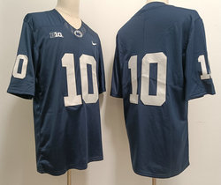 Penn State Nittany Lions #10 Nicholas Singleton Navy Blue Authentic Stitched NCAA Jersey