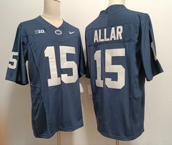 Penn State Nittany Lions #15 Drew Allar Navy Blue 2023 F.U.S.E Authentic stitched Football jersey
