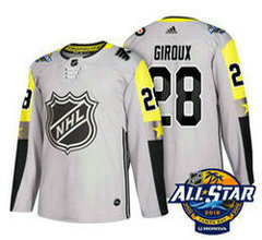 Philadelphia Flyers #28 Claude Giroux Grey 2018 NHL All-Star Stitched Ice Hockey Jersey