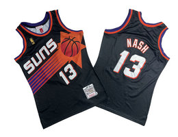 Phoenix Suns #13 Steve Nash Black 96-97 Hardwood Classic Authentic Stitched NBA Jersey