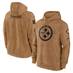 Pittsburgh Steelers 2023 Camo Salute To Service Pullove Hoodie