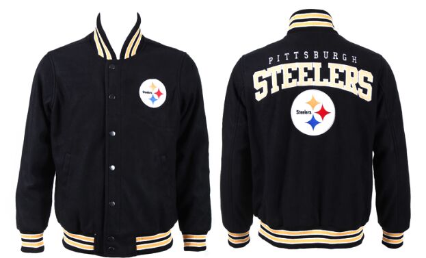 Pittsburgh Steelers Football Stitched NFL Wool Jacket