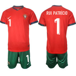 Portugal 2024-25 #1 PUI PATRICIO Home Soccer Jersey