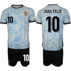 Portugal 2024-25 #10 JOAO FELIX Away Soccer Jersey