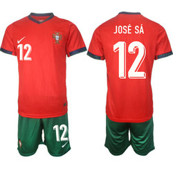Portugal 2024-25 #12 JOSE SA Home Soccer Jersey